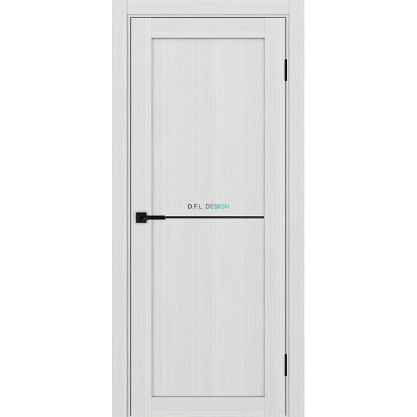 Дверь Optima Porte Турин 502АПП молдинг SB.11 эко-шпон Ясень серебристый
