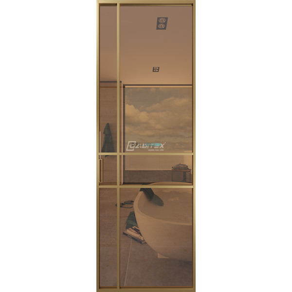 Дверь алюминиевая GABITEX 15 BRONZE│GOLD MATT