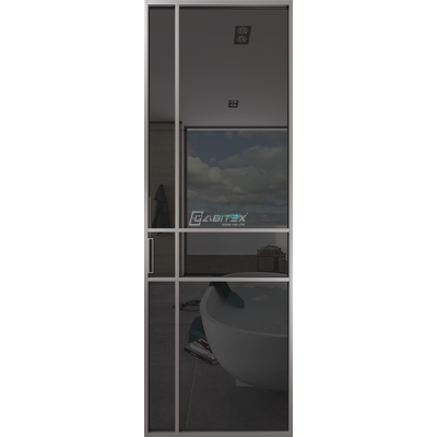 Дверь алюминиевая GABITEX 15 GREY│CHROME MATT Дверь алюминиевая GABITEX 15 GREY│CHROME MATT