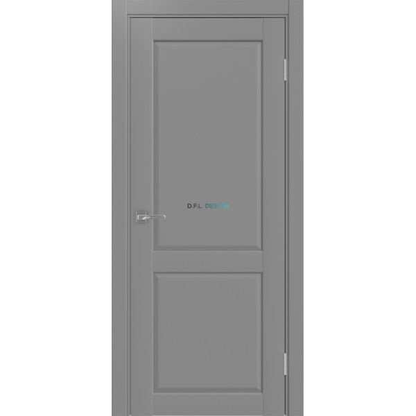 Дверь Optima Porte Сицилия 702.11 эко-шпон Серый