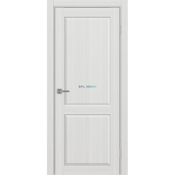 Дверь Optima Porte Сицилия 702.11 эко-шпон Ясень серебристый