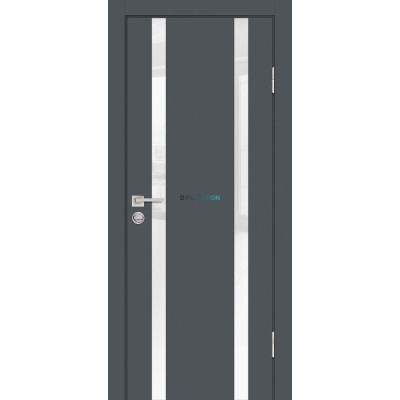Дверь Profilo Porte P-9 Графит со стеклом Белоснежный лакобель купить Дверь Profilo Porte P-9 Графит со стеклом Белоснежный лакобель купить