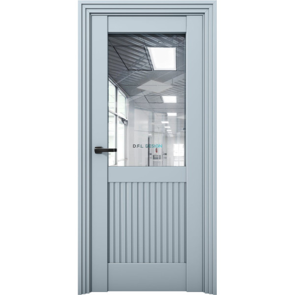 Дверь Aurum Doors Ni 3 Никель Deep Blue