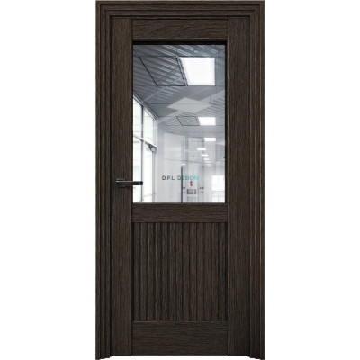 Дверь Aurum Doors Ni 3 Никель Дуб Темный