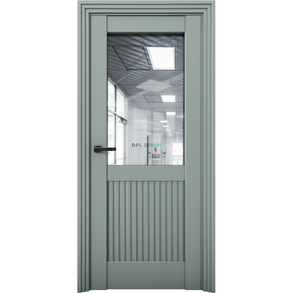 Дверь Aurum Doors Ni 3 Никель Deep Green