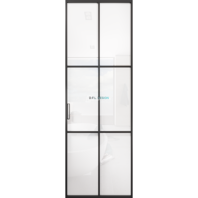 Дверь алюминиевая GABITEX 11 BIANCO│BLACK EDITION Дверь алюминиевая GABITEX 11 BIANCO│BLACK EDITION