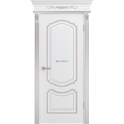 Дверь BP-Doors Сюита В0 ДГ Белая эмаль с патиной