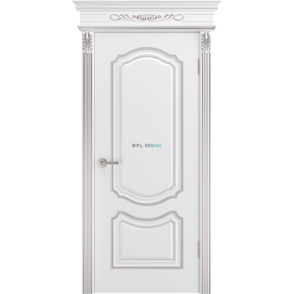 Дверь BP-Doors Сюита В0 ДГ Белая эмаль с патиной