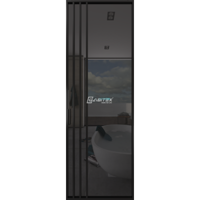 Дверь алюминиевая GABITEX 29 GREY│BLACK EDITION