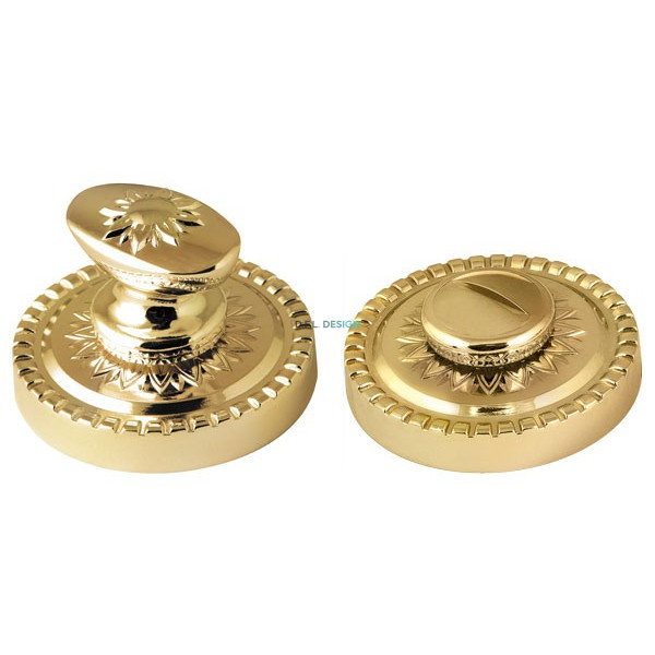 Ручка поворотная Morelli WC-BOLT BK6/CL GOLD-24 Золото 24К