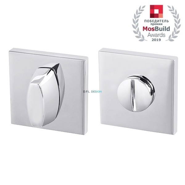 Ручка поворотная Morelli WC-BOLT BK6 USS CP-8 Хром