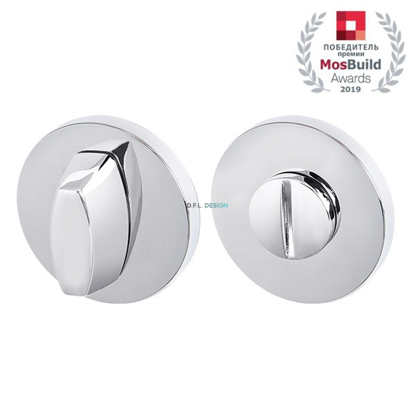 Ручка поворотная Morelli WC-BOLT BK6 URS CP-8 Хром