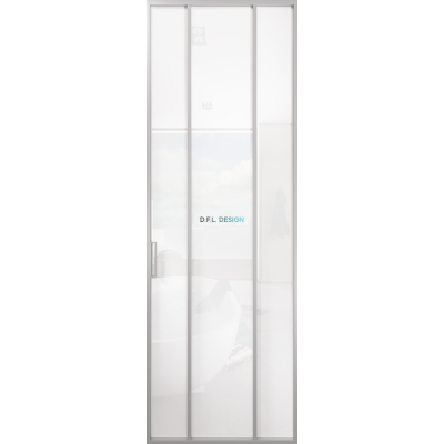 Дверь алюминиевая GABITEX 17 BIANCO│CHROME MATT Дверь алюминиевая GABITEX 17 BIANCO│CHROME MATT