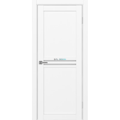 Дверь Optima Porte Турин 552.12 эко-шпон Белый снежный