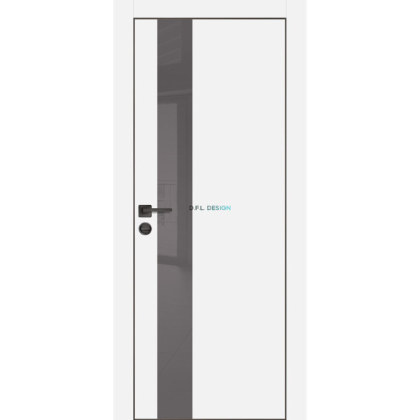Дверь Profilo Porte PX-10 черная кромка Белый матовый купить