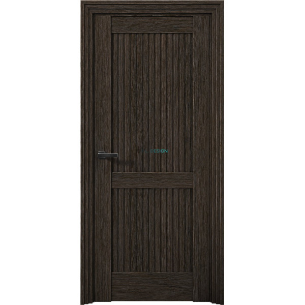 Дверь Aurum Doors Ni 2 Никель Дуб Темный