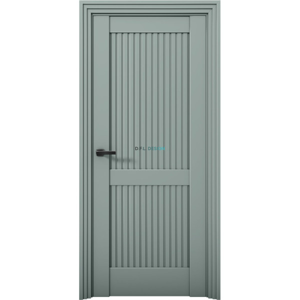 Дверь Aurum Doors Ni 2 Никель Deep Green