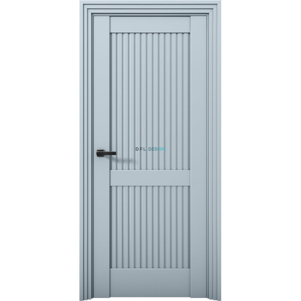 Дверь Aurum Doors Ni 2 Никель Deep Blue