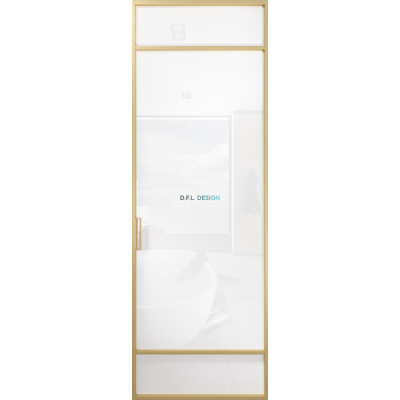 Дверь алюминиевая GABITEX 04 BIANCO│GOLD MATT Дверь алюминиевая GABITEX 04 BIANCO│GOLD MATT