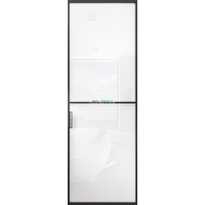 Дверь алюминиевая GABITEX 02 BIANCO│BLACK EDITION Дверь алюминиевая GABITEX 02 BIANCO│BLACK EDITION