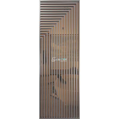 Дверь алюминиевая GABITEX 30 BRONZE│CHROME MATT