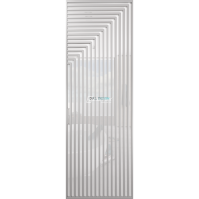 Дверь алюминиевая GABITEX 30 BIANCO│CHROME MATT