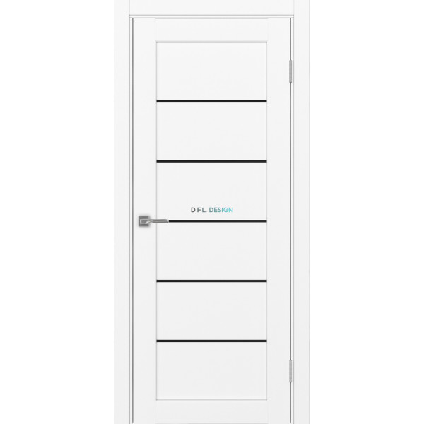 Дверь Optima Porte Парма 401 АППSB 1 эко-шпон Белый снежный
