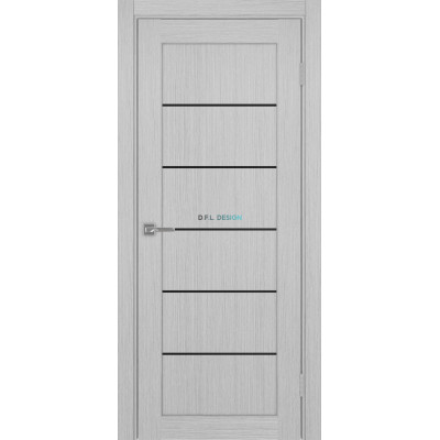 Дверь Optima Porte Парма 401 АППSB 1 эко-шпон Дуб серый FL