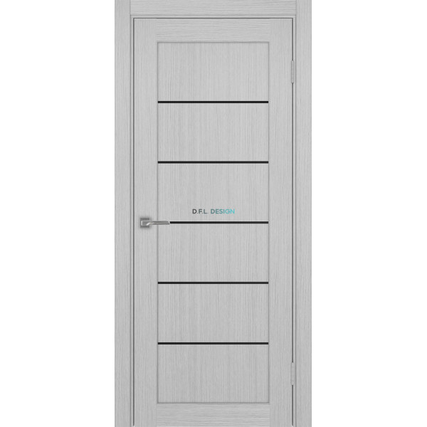 Дверь Optima Porte Парма 401 АППSB 1 эко-шпон Дуб серый FL