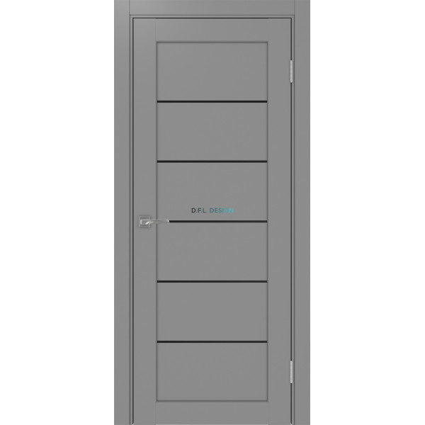Дверь Optima Porte Парма 401 АППSB 1 эко-шпон Серый