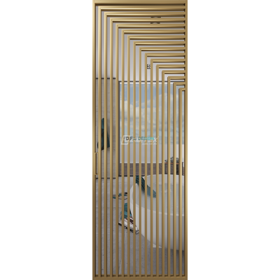 Дверь алюминиевая GABITEX 20 TRANSPARENT CLEAR│GOLD MATT Дверь алюминиевая GABITEX 20 TRANSPARENT CLEAR│GOLD MATT