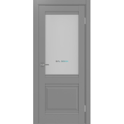 Дверь Optima Porte Тоскана 602U.21 эко-шпон Серый