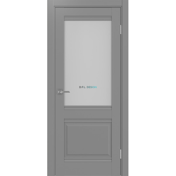 Дверь Optima Porte Тоскана 602U.21 эко-шпон Серый
