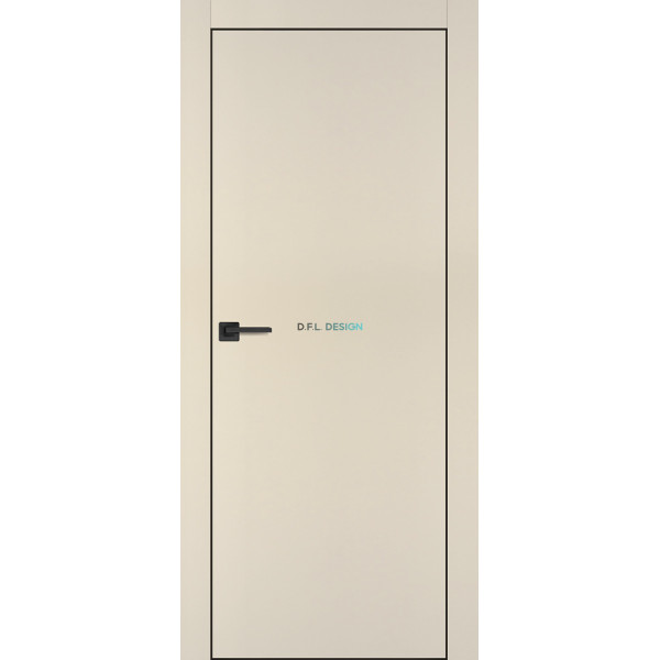 Дверь Profilo Porte PX-1 черная кромка Бежевый матовый купить