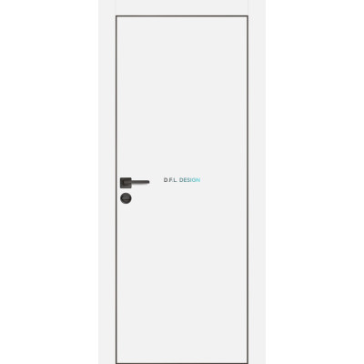 Дверь Profilo Porte PX-1 черная кромка Белый матовый купить