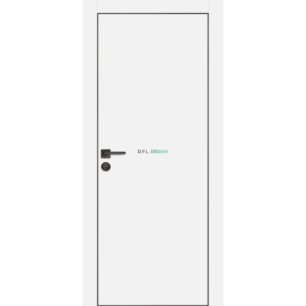 Дверь Profilo Porte PX-1 черная кромка Белый матовый купить