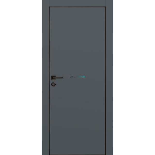 Дверь Profilo Porte PX-1 черная кромка Графит матовый купить