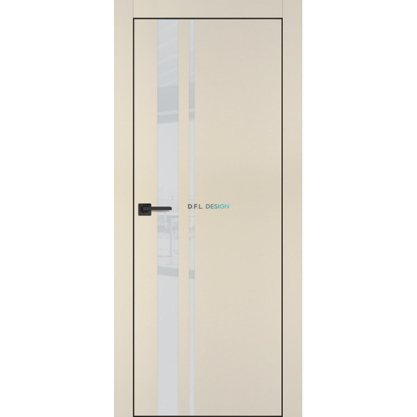 Дверь Profilo Porte PX-16 черная кромка Бежевый матовый купить