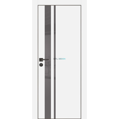 Дверь Profilo Porte PX-16 черная кромка Белый матовый купить