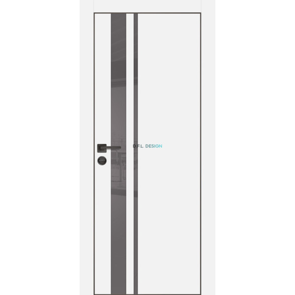 Дверь Profilo Porte PX-16 черная кромка Белый матовый купить