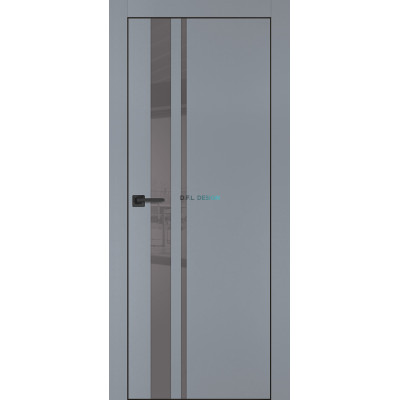 Дверь Profilo Porte PX-16 черная кромка Серый матовый купить