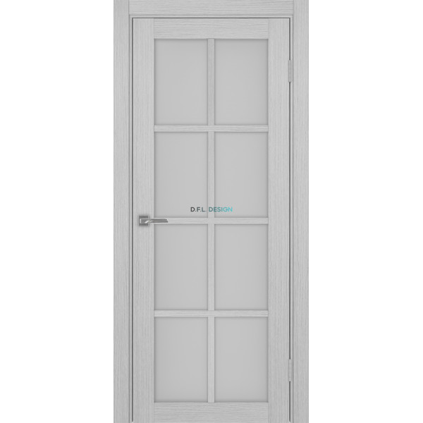 Дверь Optima Porte Турин 541.2222 эко-шпон Дуб серый FL