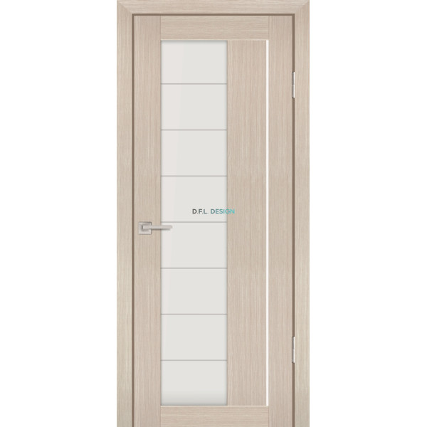 Дверь Profilo Porte PS-41 Капучино Мелинга со стеклом Белый сатинат купить