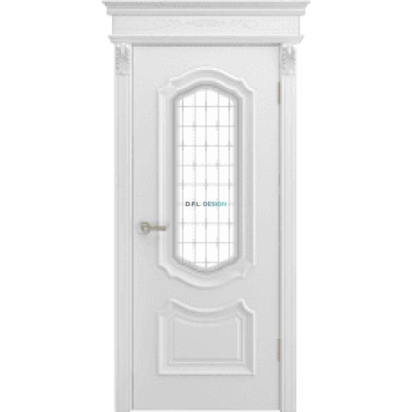 Дверь BP-Doors Сюита багет В1 ДО Белая эмаль