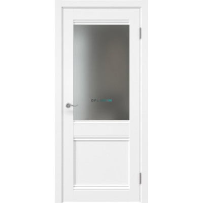 Дверь межкомнатная Eporta Tabula 2.2 экошпон белый с матовым стеклом Дверь межкомнатная Eporta Tabula 2.2 экошпон белый с матовым стеклом