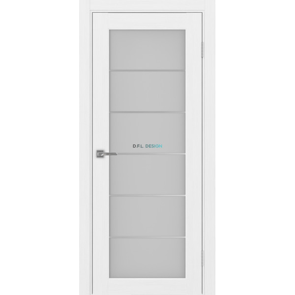 Дверь Optima Porte Парма 401 АССSC 2 эко-шпон Белый лёд