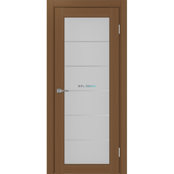 Дверь Optima Porte Парма 401 АССSC 2 эко-шпон Орех NL