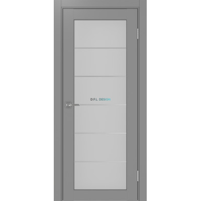 Дверь Optima Porte Парма 401 АССSC 2 эко-шпон Серый
