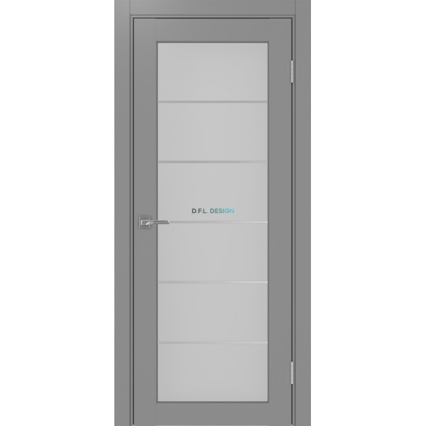Дверь Optima Porte Парма 401 АССSC 2 эко-шпон Серый