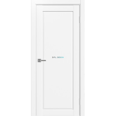 Дверь Optima Porte Сицилия 701.1 эко-шпон Белый снежный